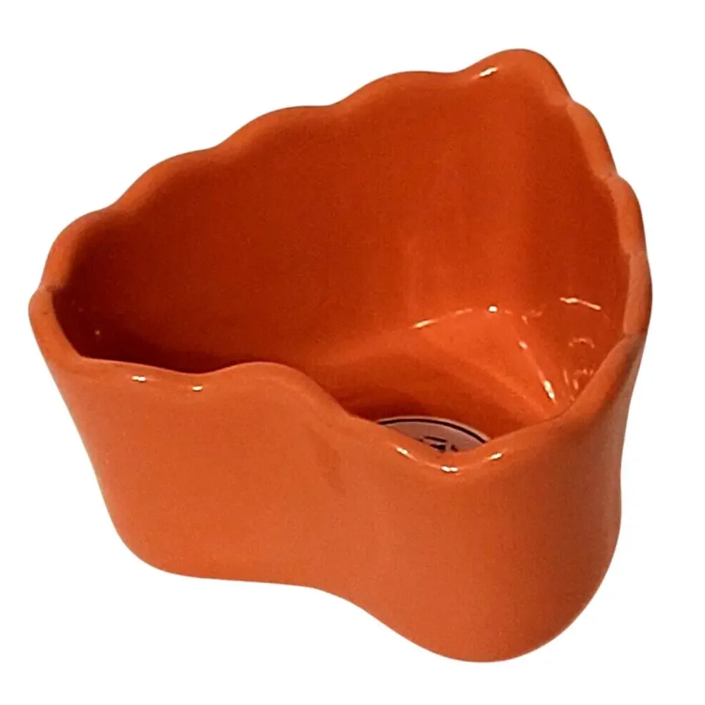 Coral Pink Ceramic Heart Ramekin MARCADOR Portugal 4.5x4x2